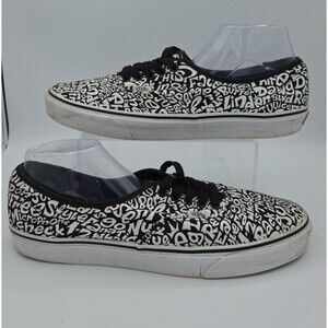 VANS A Tribe Called Quest ATCQ Authentic Skate Shoes US 13 White/ Black